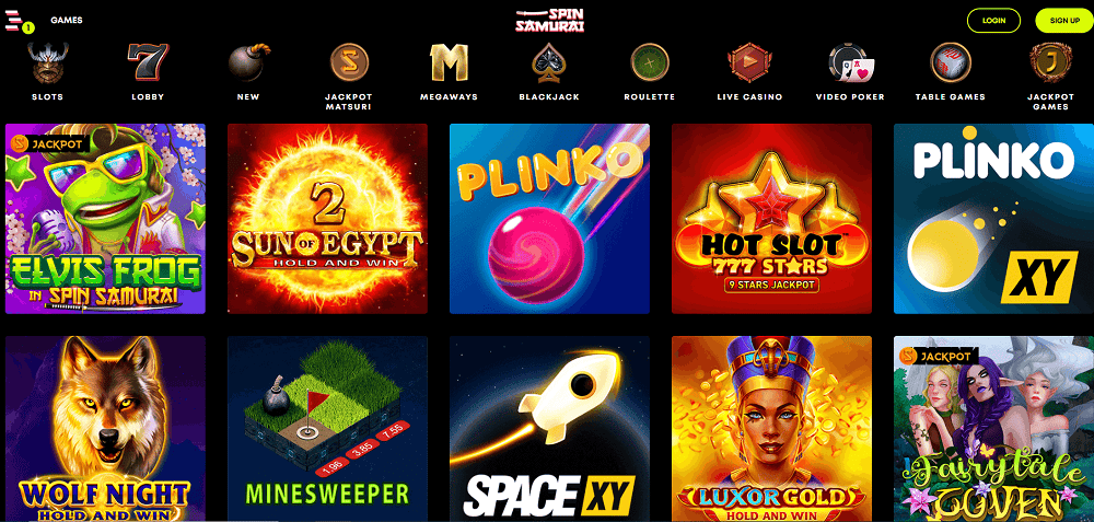 Игры казино Spin Samurai